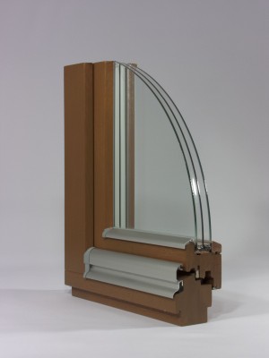 vogalni prerez okna NAGODE 78mm, nadstandard iz hrasta