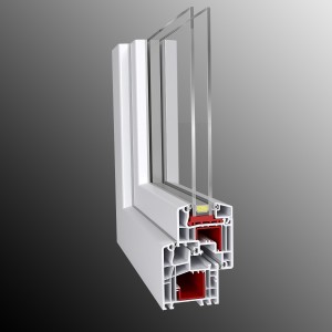 PVC okno NAGODE IDEAL 5000, 5 komor, 70 mm, trojno tesnenje